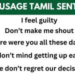 Tamil sentences through English