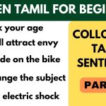 Colloquial Tamil Sentences