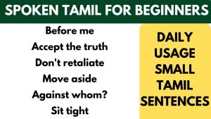 Two word Tamil Sentences through English