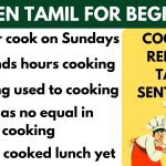 Cooking Related Tamil Sentences through English | Learn Tamil Through English