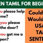 Could / Would usage Tamil sentences