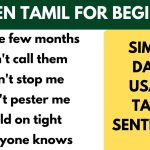 Spoken Tamil Sentences for Beginners