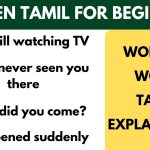 Word to Word Tamil Translation of English Sentences