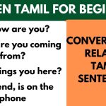 Conversation Related Tamil Sentences for Beginners