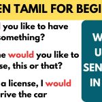 Would usage Tamil Sentneces