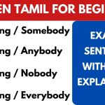 Every / Any / Some usage Tamil sentences