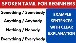 Usage of "Every / Any / Some" in Tamil sentences | Learn Tamil Through English Every / Any / Some usage Tamil sentences