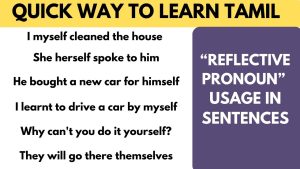 Reflective Pronoun usage Sentences in Tamil